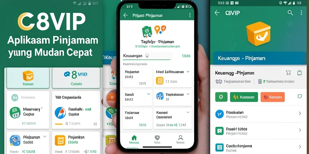 Antarmuka utama C8VIP yang intuitif dan mudah digunakan.