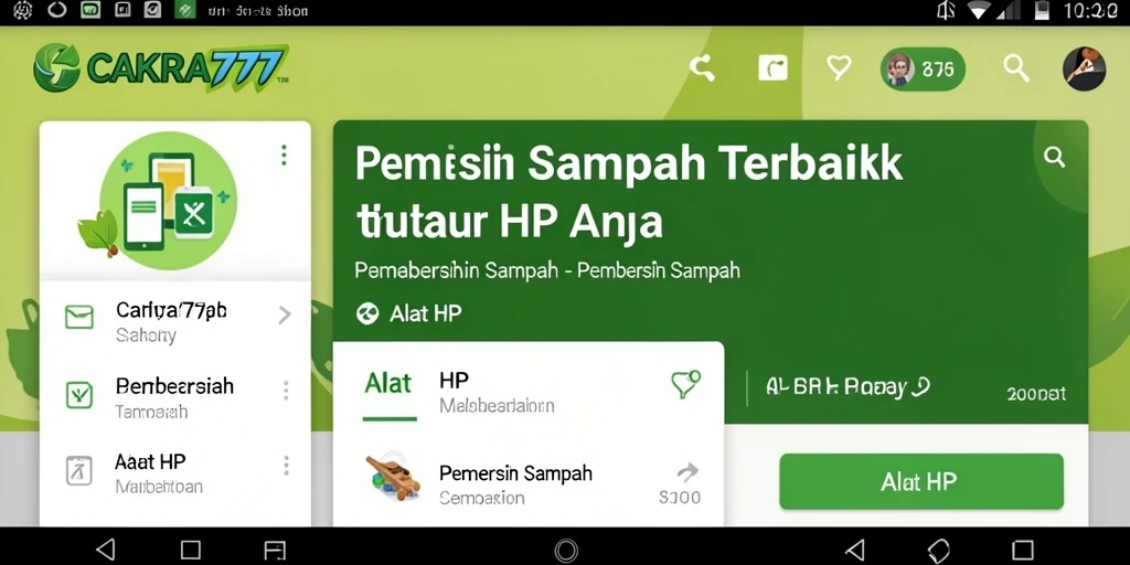 Tampilan antarmuka CAKRA777 yang sederhana dan fungsional.