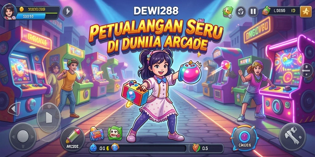 Tampilan antarmuka <strong>DEWI288</strong> yang penuh warna dan interaktif