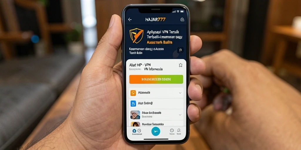 Tampilan antarmuka aplikasi HAJAR777 yang user-friendly dan intuitif.