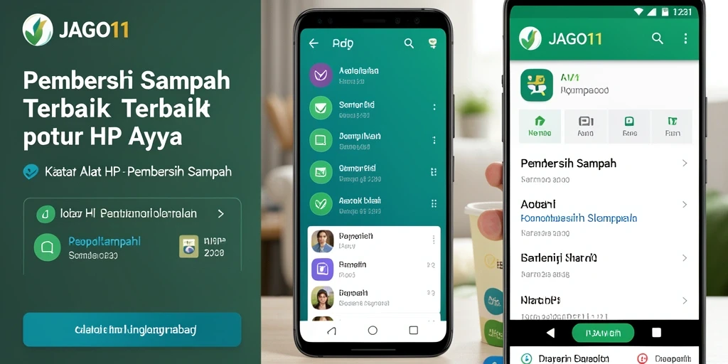 Antarmuka JAGO11 yang intuitif untuk fungsi pembersihan sampah.