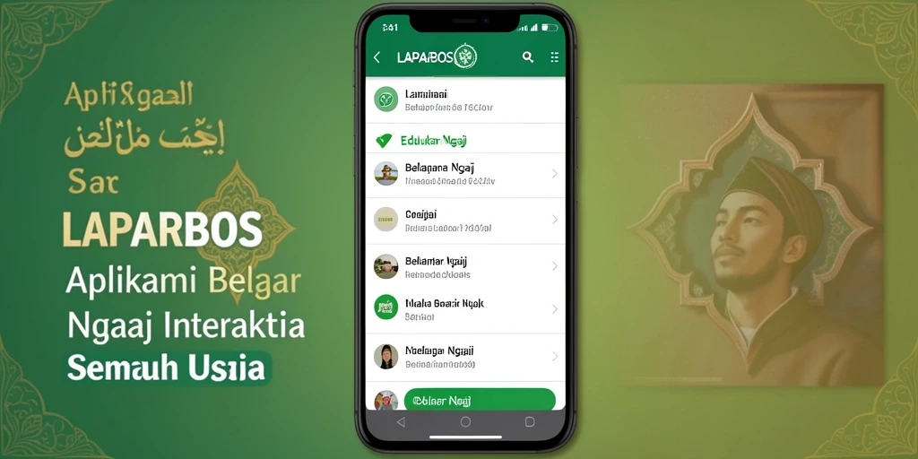 Tampilan antarmuka LAPARBOS yang menarik dan mudah digunakan.