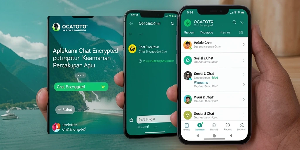 Antarmuka sederhana OCATOTO untuk chat yang aman.