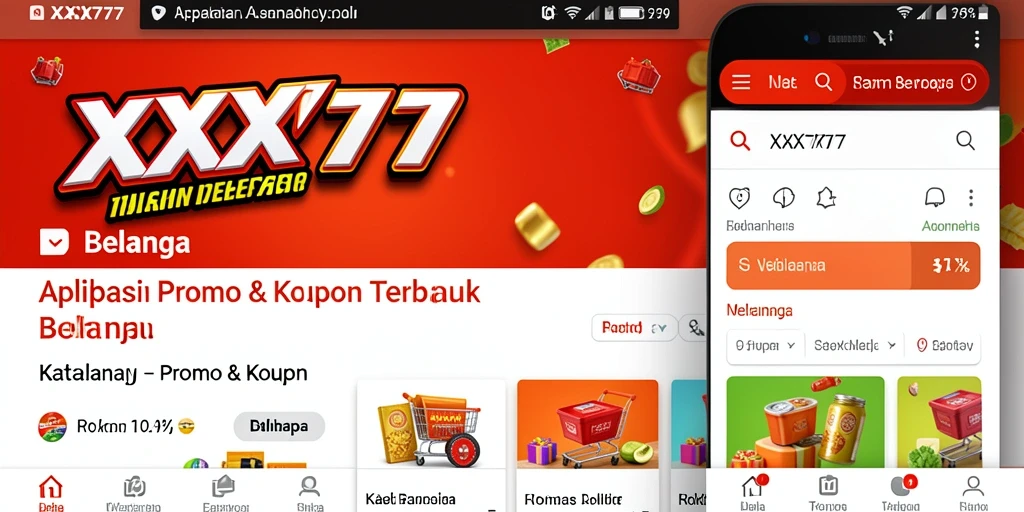Antarmuka pengguna <strong>XXX777</strong> yang ramah dan fungsional untuk promo dan kupon.