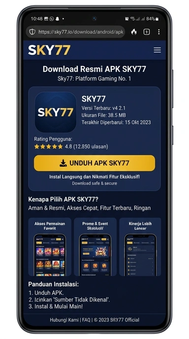 Panduan Lengkap Unduh dan Instal sky77 APK